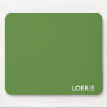 Loerie green colour name mouse pad<br><div class="desc">Loerie green colour name</div>