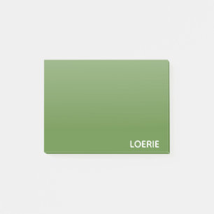Loerie green colour name post-it notes
