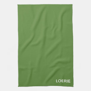 Loerie green colour name tea towel