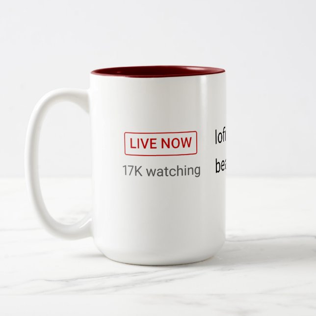 lofi hip hop radio Mug (Left)