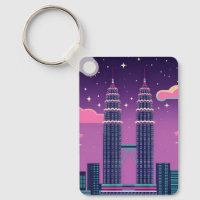 LoFi Vaporwave Retro 80s Petronas Towers Malaysia
