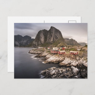 Lofoten Fishing Village Hamnoya Holiday Postcard