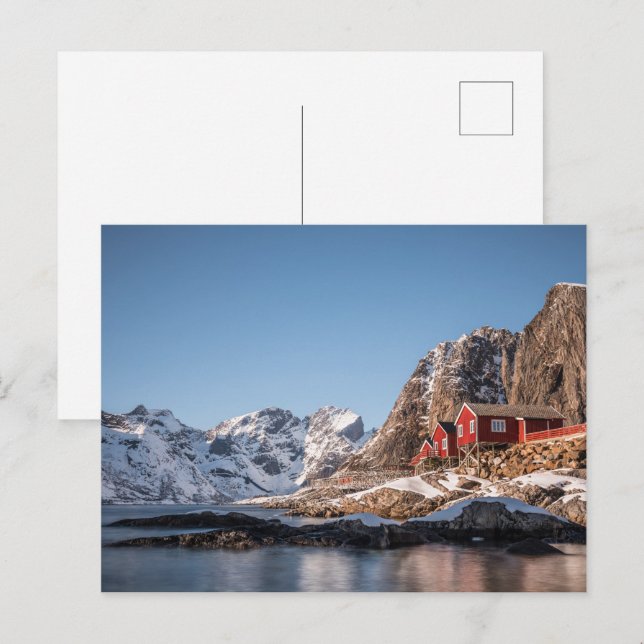 Lofoten Fishing Village Postcard (Front/Back)