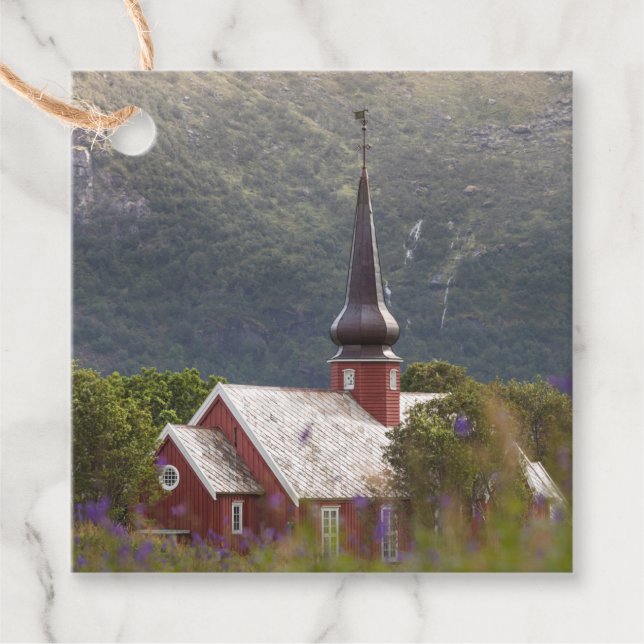 Lofoten Flakstad Church Favour Tags (Front)