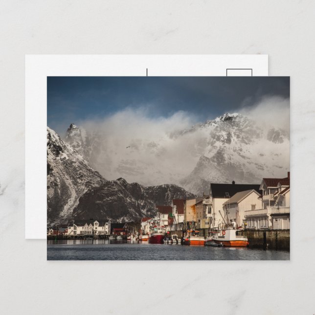 Lofoten Henningsvaer Holiday Postcard (Front/Back)