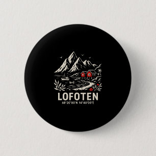 Lofoten Island Norway Beach Vacation 6 Cm Round Badge