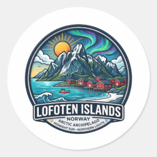 LOFOTEN ISLANDS CLASSIC ROUND STICKER