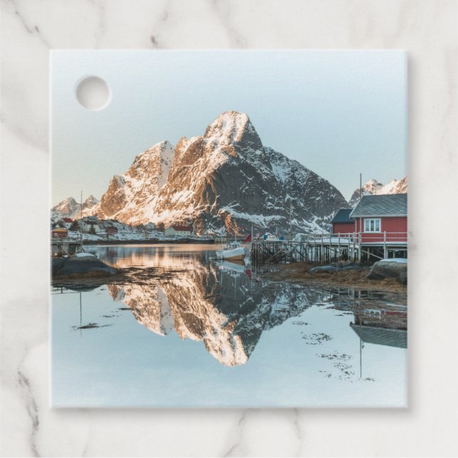 Lofoten Islands Favour Tags (Front)