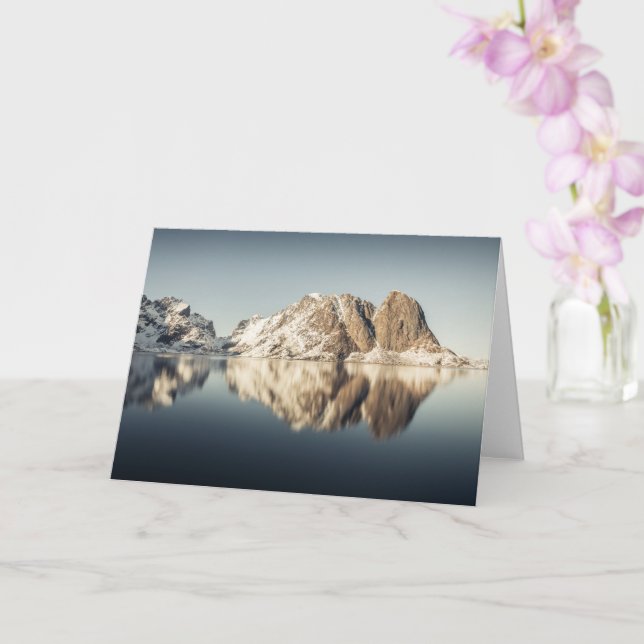 Lofoten Islands Norway Card (Orchid)