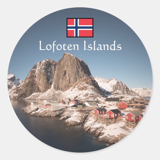 Lofoten Islands Norway Classic Round Sticker (Front)