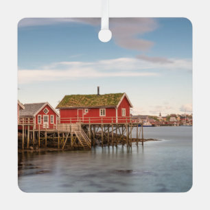 Lofoten Islands Norway Metal Tree Decoration