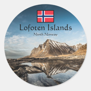 Lofoten North Norway Classic Round Sticker