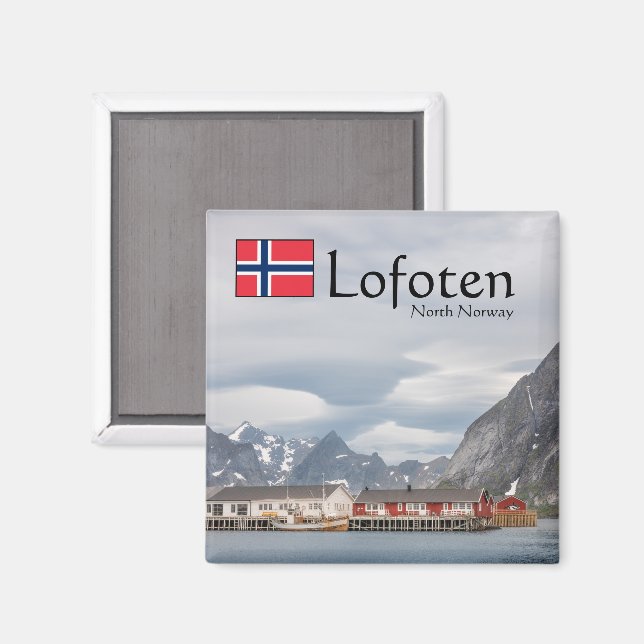 Lofoten Norway Magnet (Front/Back)