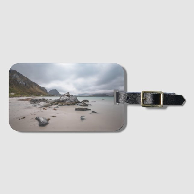 Lofoten Ramberg Beach Luggage Tag (Front Horizontal)