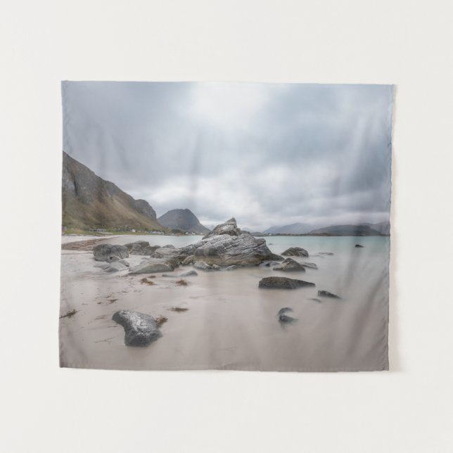 Lofoten Ramberg Beach Tapestry (Front (Horizontal))