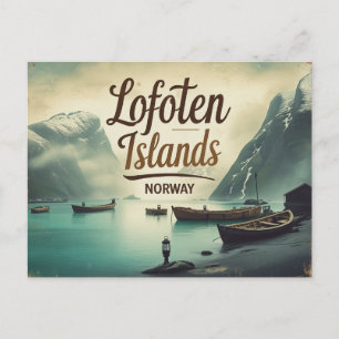 Lofoten Retro Vibes Postcard