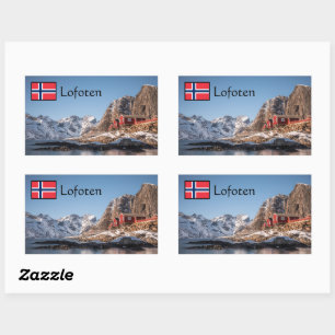 Lofoten Souvenir Rectangular Sticker