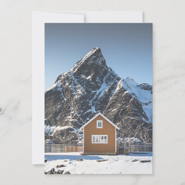 Lofoten Yellow Cabin Card (Front)