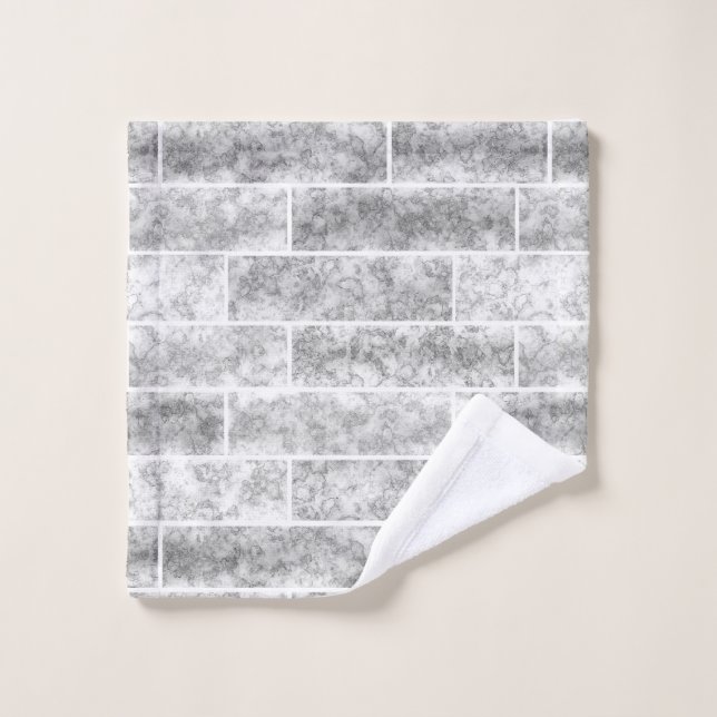 loft, light grey bath towel set (Wash Cloth)