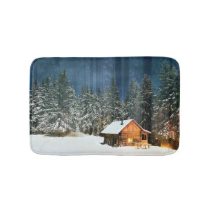 Log Cabin Bath Mat