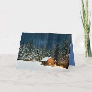 Log Cabin Card