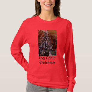 Log Cabin Christmas T-Shirt