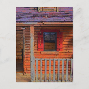Log Cabin Home Postcard