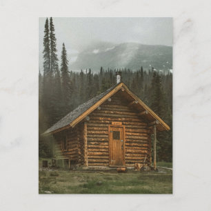 LOG CABIN IN MOUNTAINS Postcards