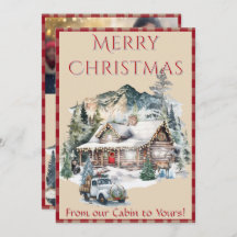 Log Cabin in the Mountains Christmas 1 Photo