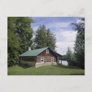 Log Cabin in the Pines Postcard