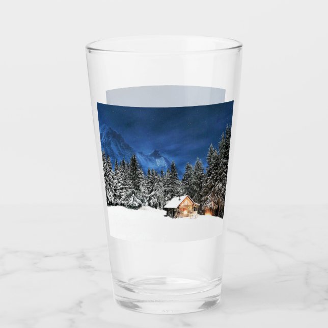 Log Cabin Mountain View Glass (Front)