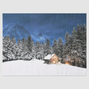 Log Cabin Mountain View Tissue Paper