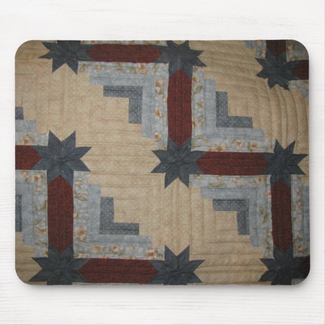 Log Cabin Mouse Pad (Front)