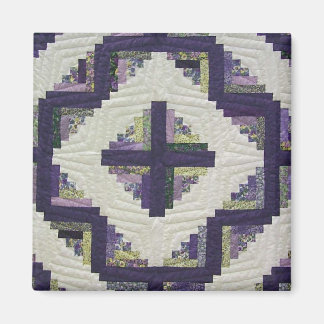 Log Cabin Quilt Magnet