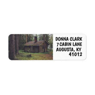 LOG CABIN RETURN ADDRESS LABELS