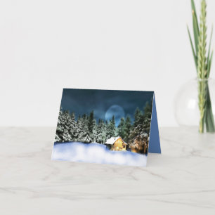 Log Cabin Thank You Card