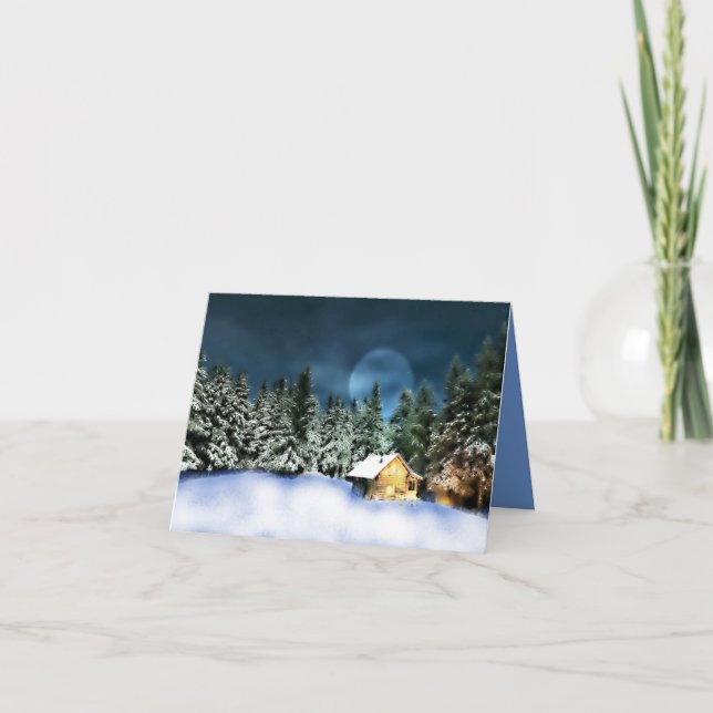 Log Cabin Thank You Card (Front)