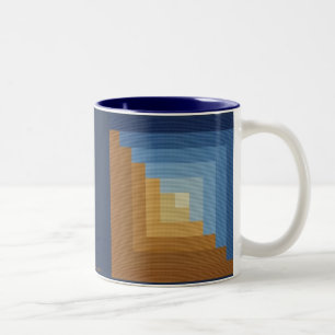 LOG CABIN Two-Tone COFFEE MUG