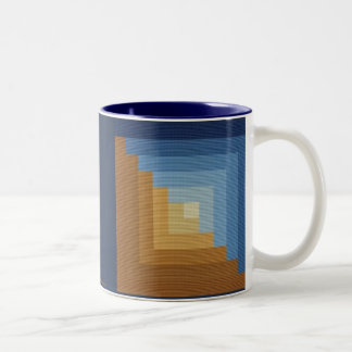 LOG CABIN Two-Tone COFFEE MUG