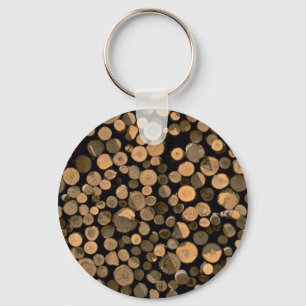 Log cord key ring
