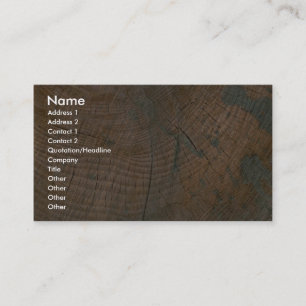Log, grain business card
