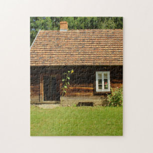 LOG HOUSE TINY HOUSE JIGSAW PUZZLE