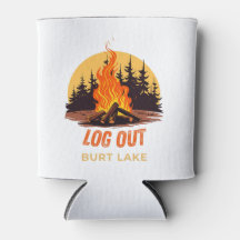 LOG OUT Campfire Burt Lake Michigan