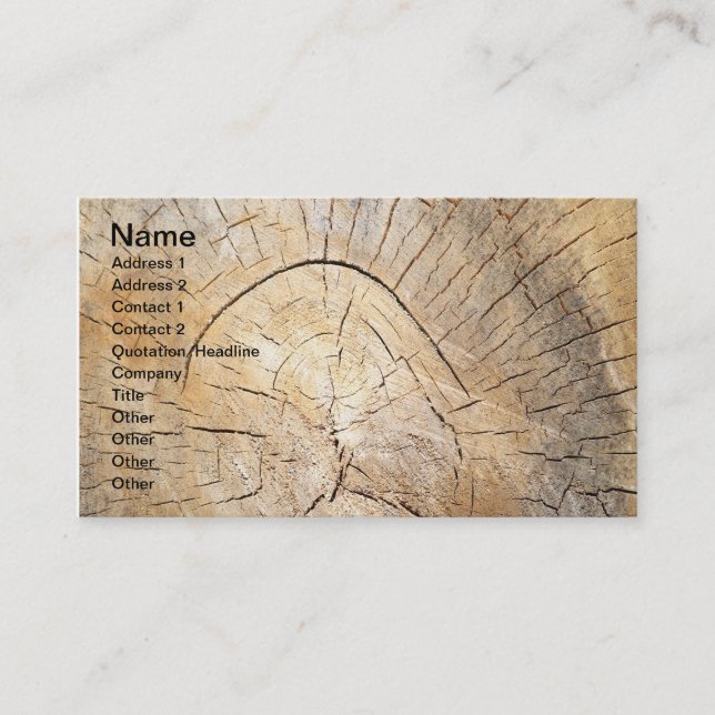 Log pattern business card (Front)