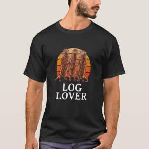 Log Sea Animals Otter Marine Creature Sea Otte T-Shirt