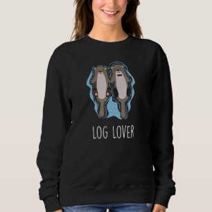 Log Sea Animals Otter Marine Creature Sea Otter Sweatshirt