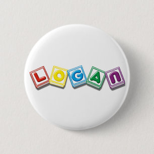 Logan 6 Cm Round Badge