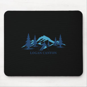 Logan Canyon Utah Ski Resort Skiing Skier Mouse Pad