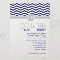 Logan Chevron | navy grey METALLIC ICE PAPER