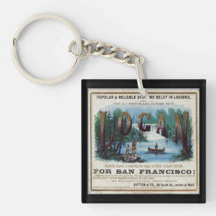 Logan Clipper Sailing  Key Ring